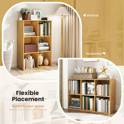 6-Cube Bookcase with Anti-Tipping Kit - Burlywood