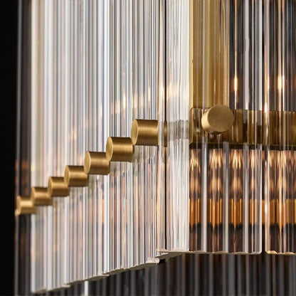 Modern Rectangular Linear Chandelier
