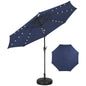 Ainfox 10ft Solar Patio Umbrella Outdoor Umbrella Market Umbrella With Decorative Pattern Umbrella