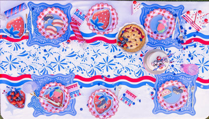 Red, White & Berry Dessert Plate (10 ct)
