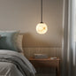 Nordic Style Spherical Alabaster Pendant Light