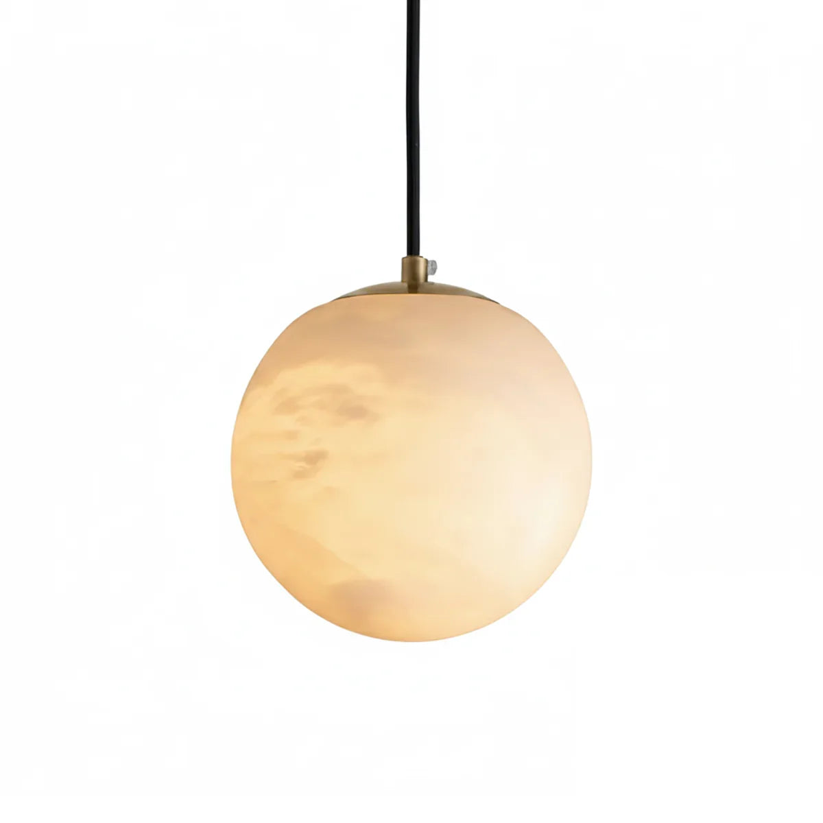 Nordic Style Spherical Alabaster Pendant Light