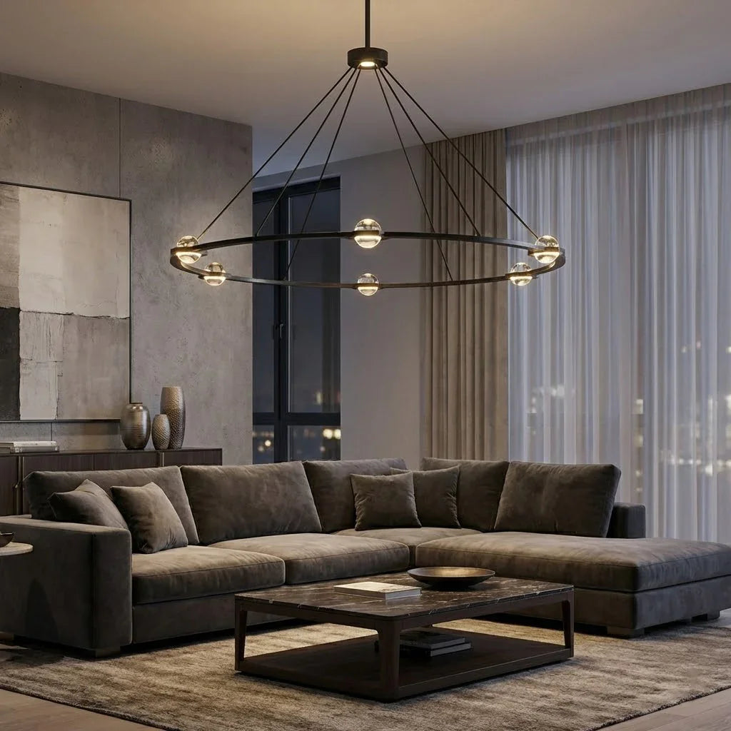 Nova Round Modern Chandelier