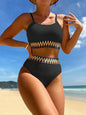 Women's High Waist Two Piece Swimsuit Multi Color Bikini Sexy Split Style