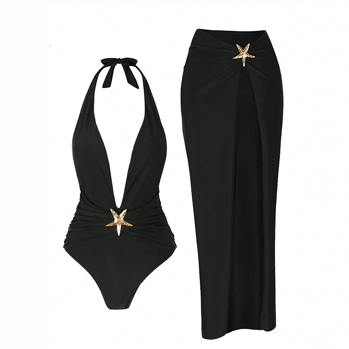 Sexy Bikini Women's One Piece Swimsuit Solid Color High Quality