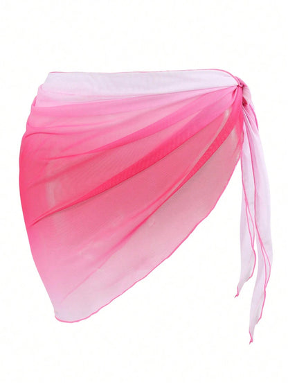 Vacation Loose Casual Bikini Beach Apron Gradient Color Multiple Colors
