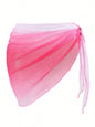 Vacation Loose Casual Bikini Beach Apron Gradient Color Multiple Colors