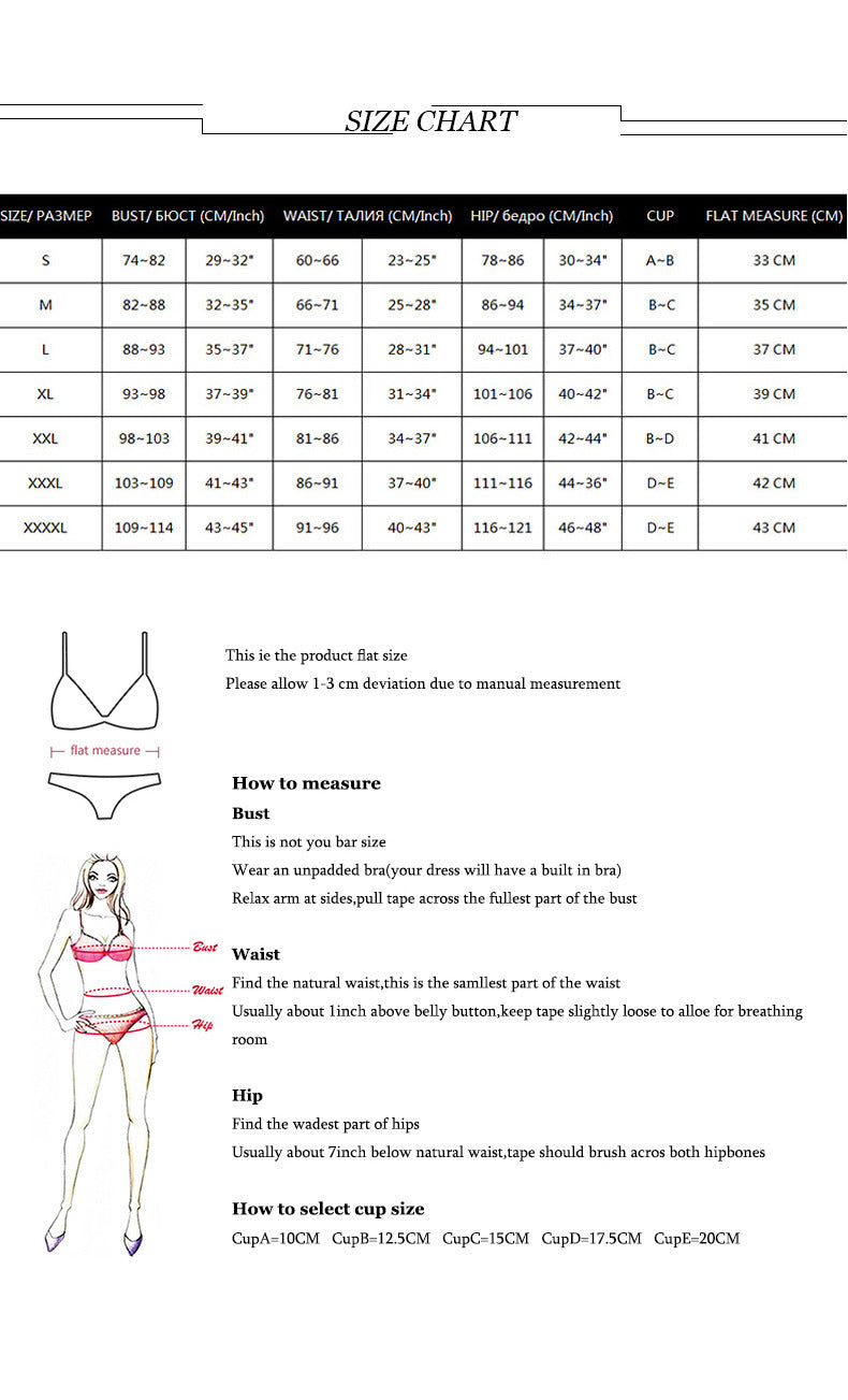 Bikini Three Piece Set Printed Sexy Cover Up Swimsuit for Women