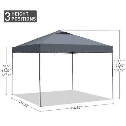 Ainfox 10ft X10ft Ventilated Top Patio Canopy For Outdoor