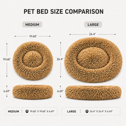 Pet Life ® 'Nestler' High-Grade Plush and Soft Rounded Pet Bed