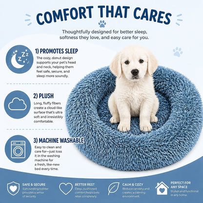 Pet Life ® 'Nestler' High-Grade Plush and Soft Rounded Pet Bed
