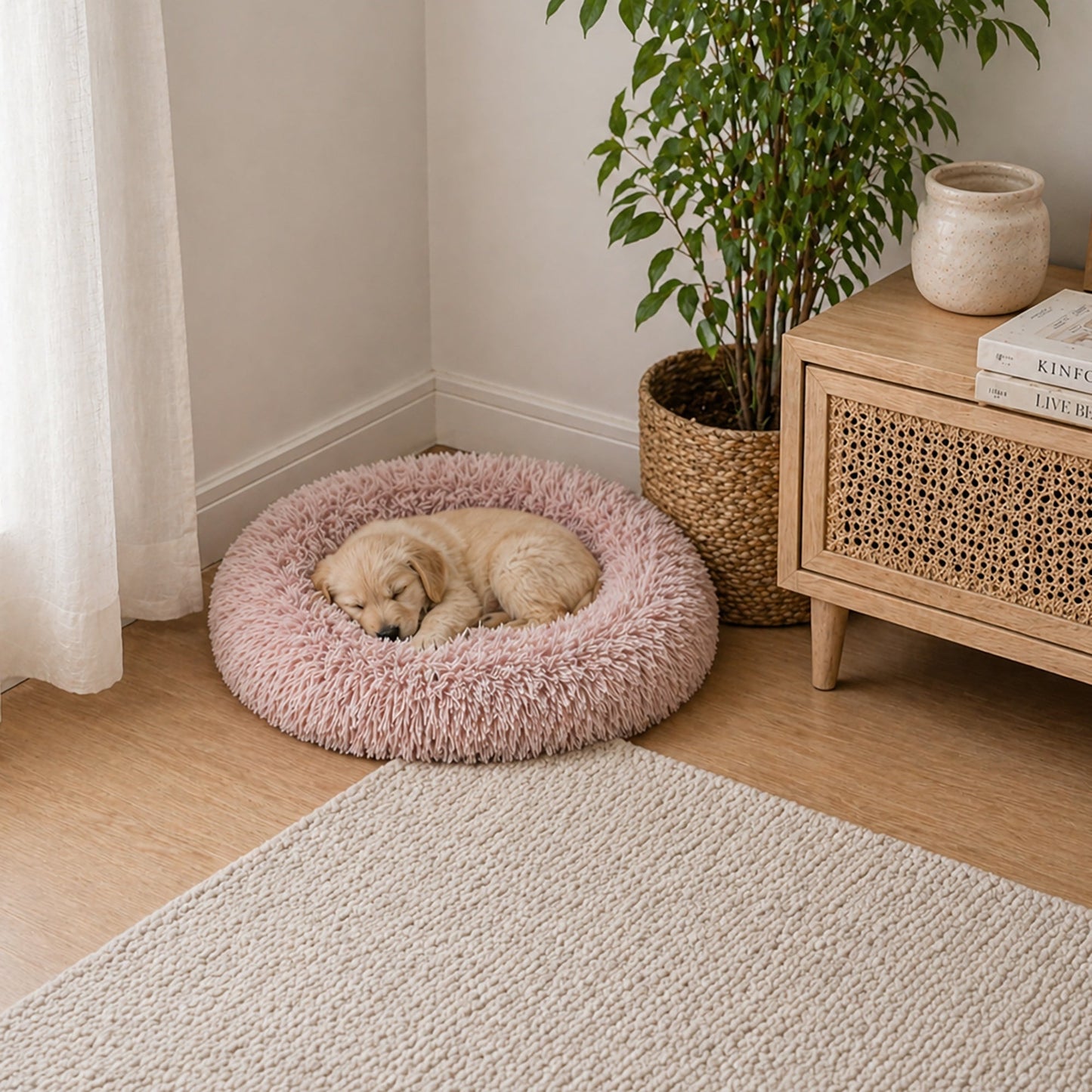 Pet Life ® 'Nestler' High-Grade Plush and Soft Rounded Pet Bed