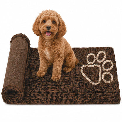 Pet Life ® 'Fuzzy' Quick-Drying Anti-Skid and Machine Washable Dog Mat