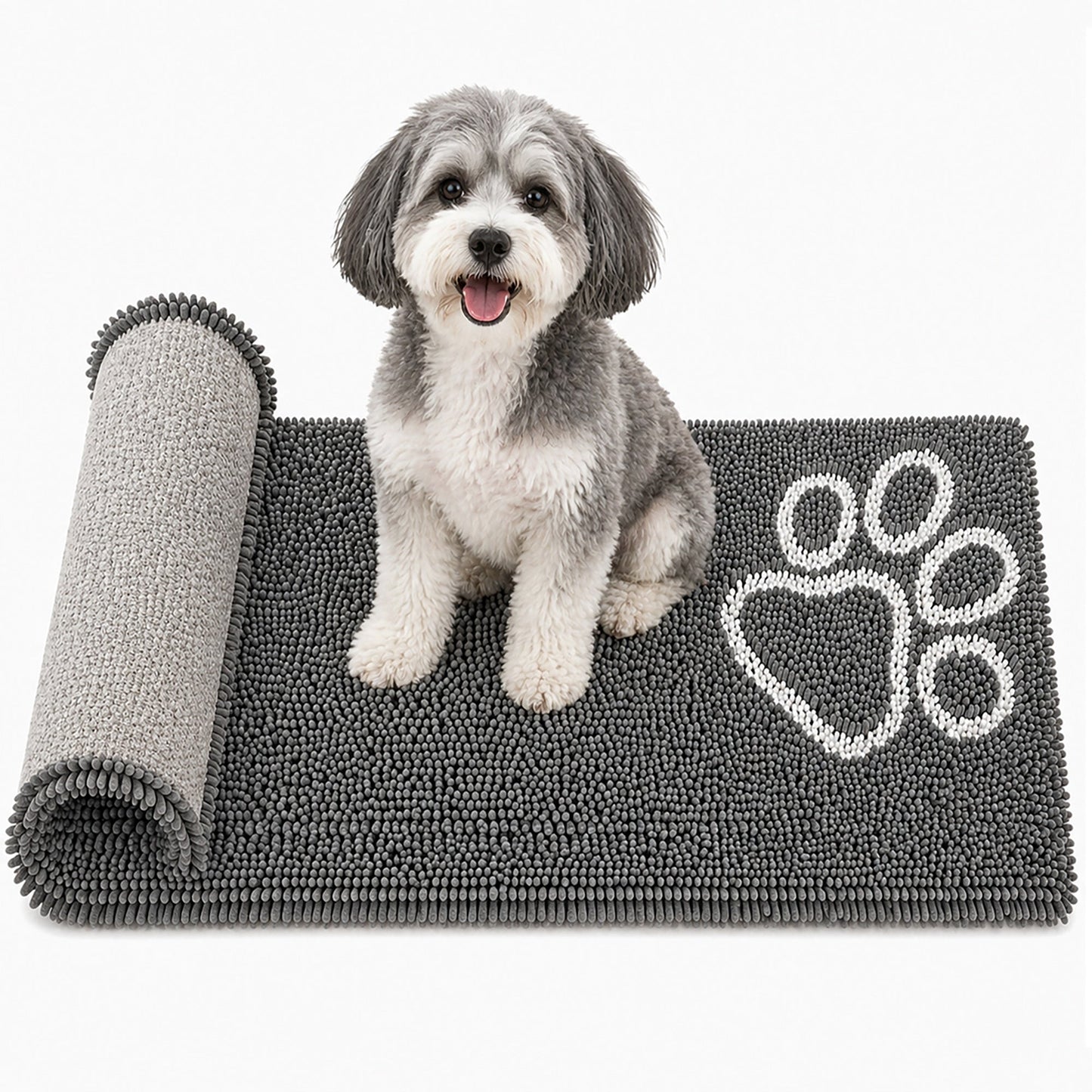 Pet Life ® 'Fuzzy' Quick-Drying Anti-Skid and Machine Washable Dog Mat