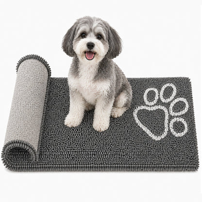 Pet Life ® 'Fuzzy' Quick-Drying Anti-Skid and Machine Washable Dog Mat