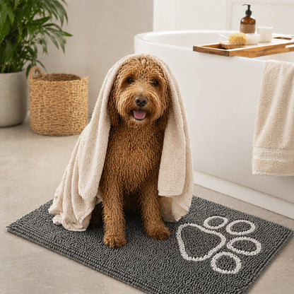 Pet Life ® 'Fuzzy' Quick-Drying Anti-Skid and Machine Washable Dog Mat