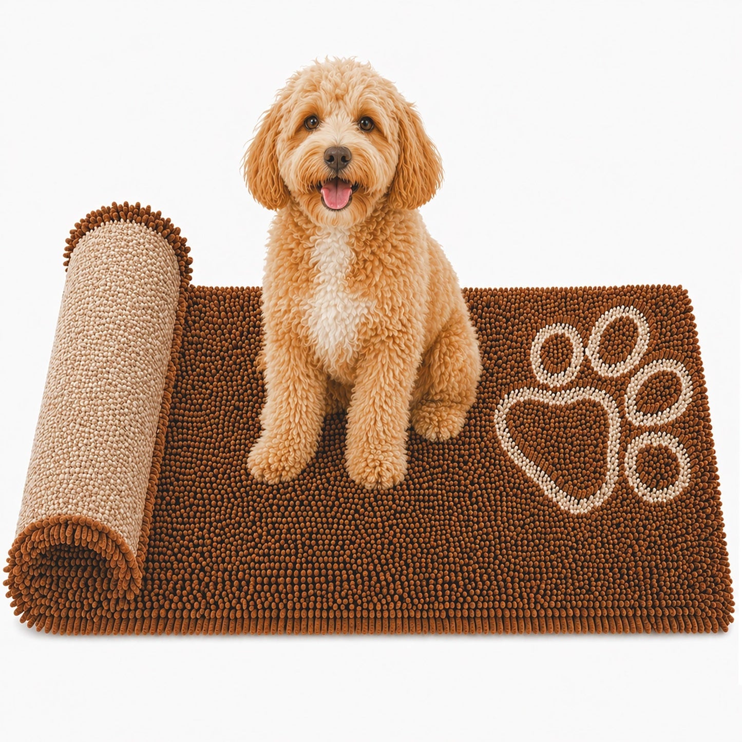 Pet Life ® 'Fuzzy' Quick-Drying Anti-Skid and Machine Washable Dog Mat