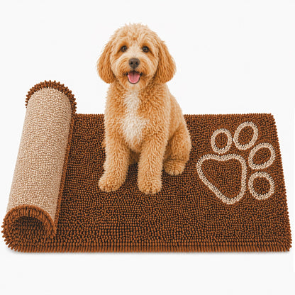 Pet Life ® 'Fuzzy' Quick-Drying Anti-Skid and Machine Washable Dog Mat