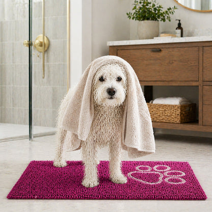 Pet Life ® 'Fuzzy' Quick-Drying Anti-Skid and Machine Washable Dog Mat