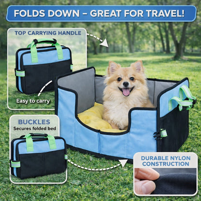 Pet Life ® 'Travel-Nest' Folding Travel Cat and Dog Bed
