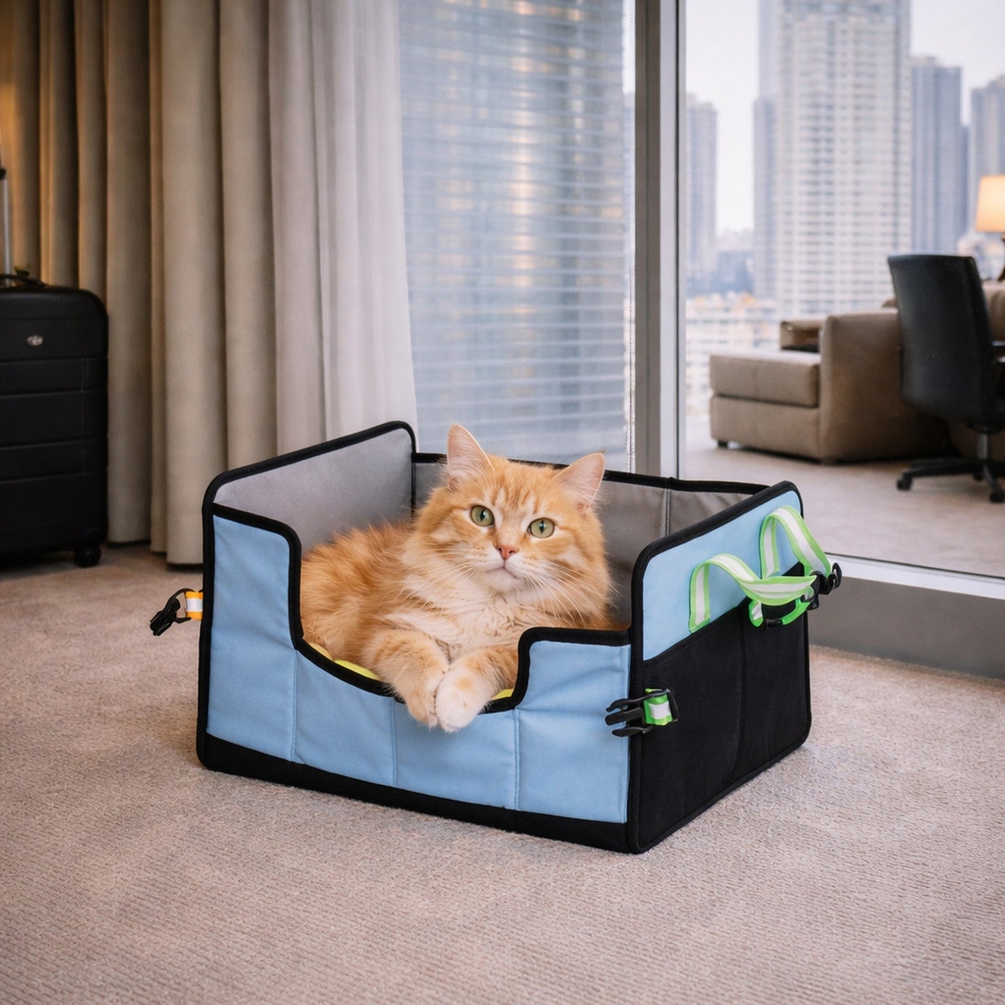 Pet Life ® 'Travel-Nest' Folding Travel Cat and Dog Bed