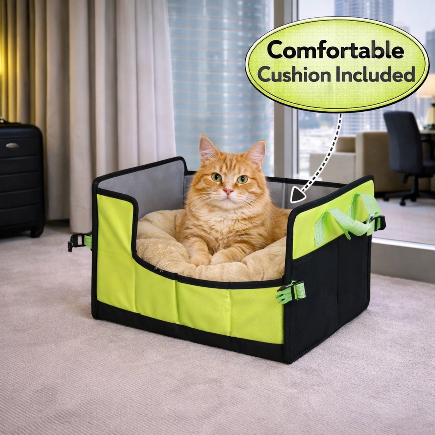 Pet Life ® 'Travel-Nest' Folding Travel Cat and Dog Bed
