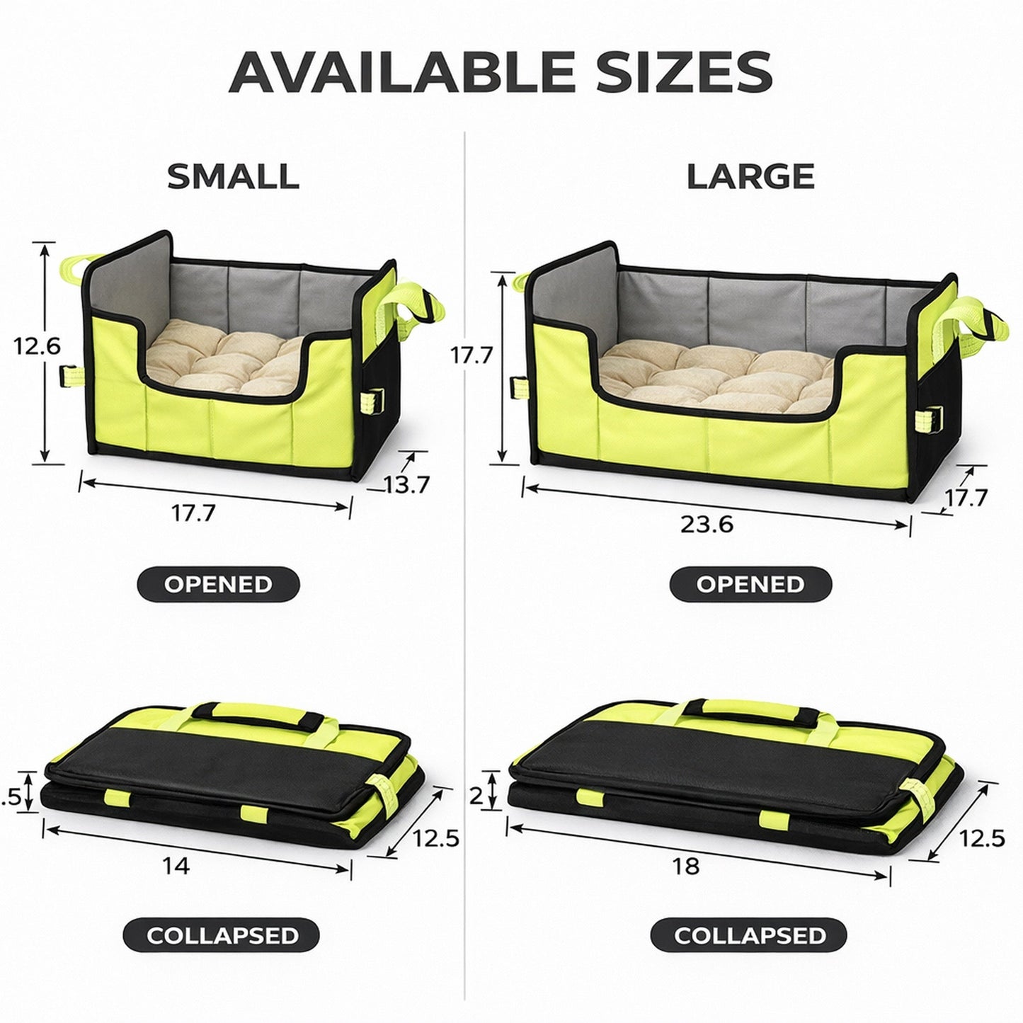 Pet Life ® 'Travel-Nest' Folding Travel Cat and Dog Bed