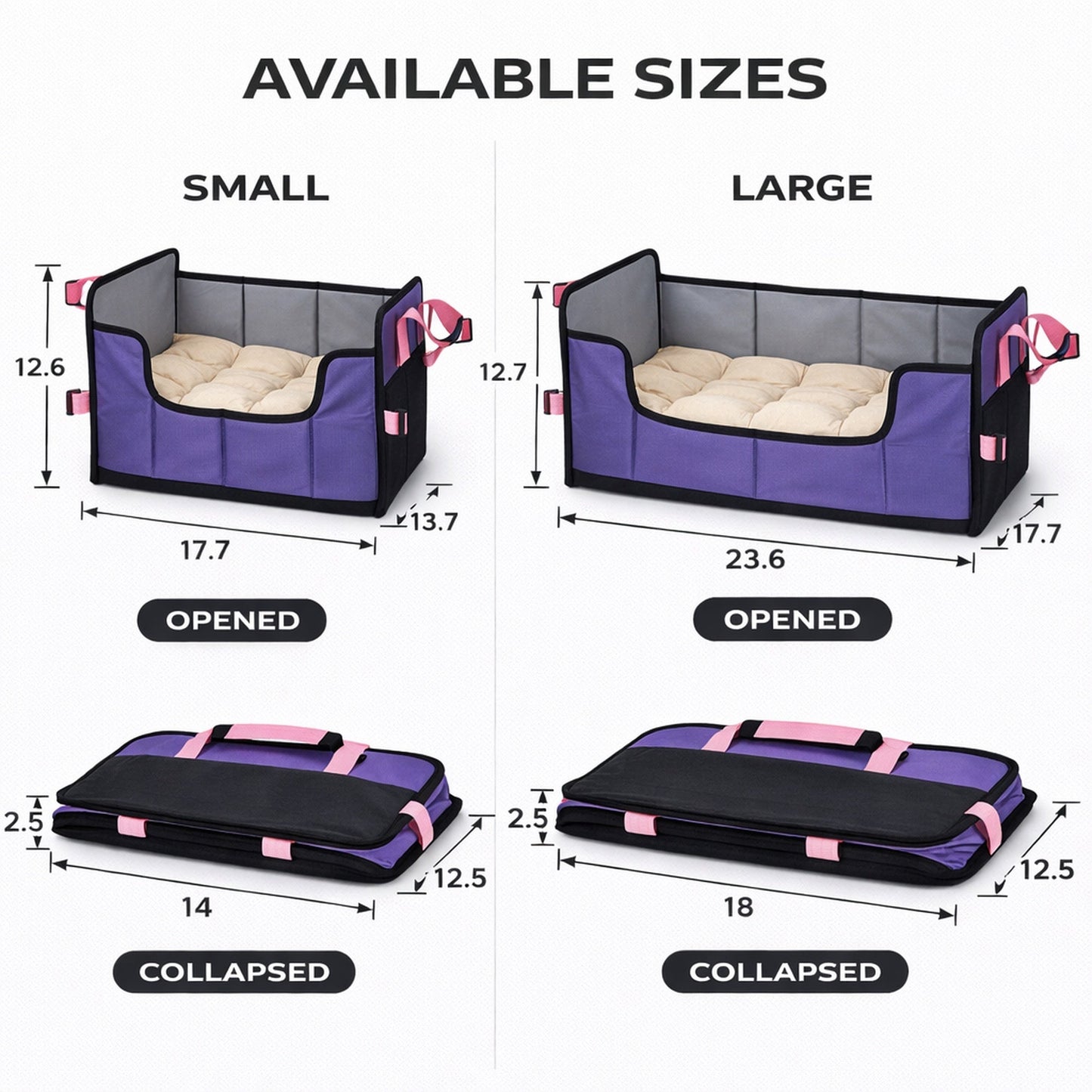 Pet Life ® 'Travel-Nest' Folding Travel Cat and Dog Bed
