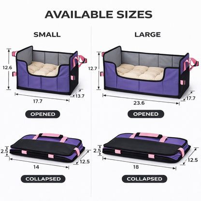 Pet Life ® 'Travel-Nest' Folding Travel Cat and Dog Bed