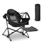 Ainfox Hammock Camping Chair with Footrest, Foldable Portable Rocking Chairs for Adults Outside Swinging Camp for Outdoor Patio Poolside