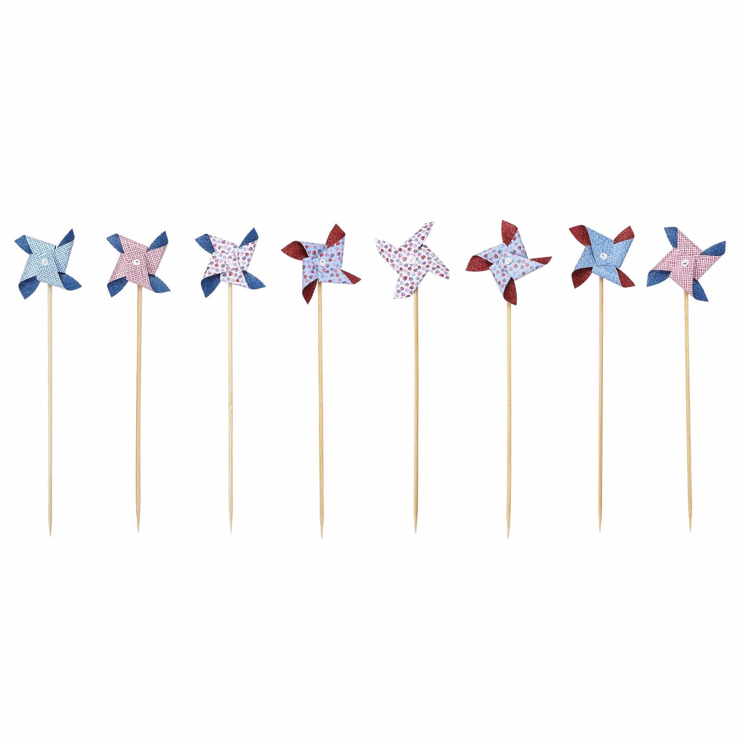 Mini Pinwheel Cake Toppers (8 ct)