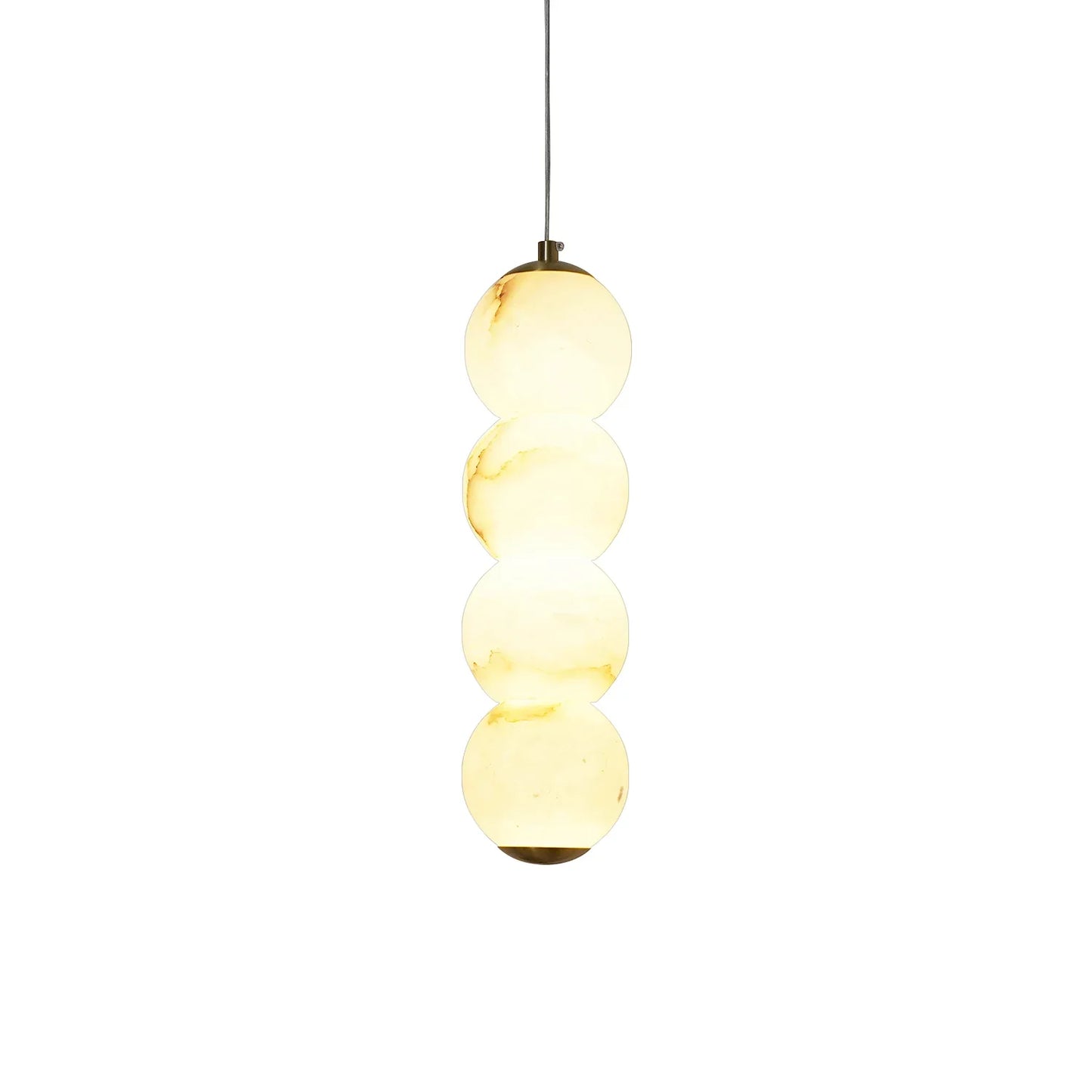 Pearl Alabaster Round Pendant Light