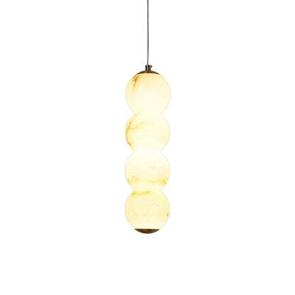 Pearl Alabaster Round Pendant Light