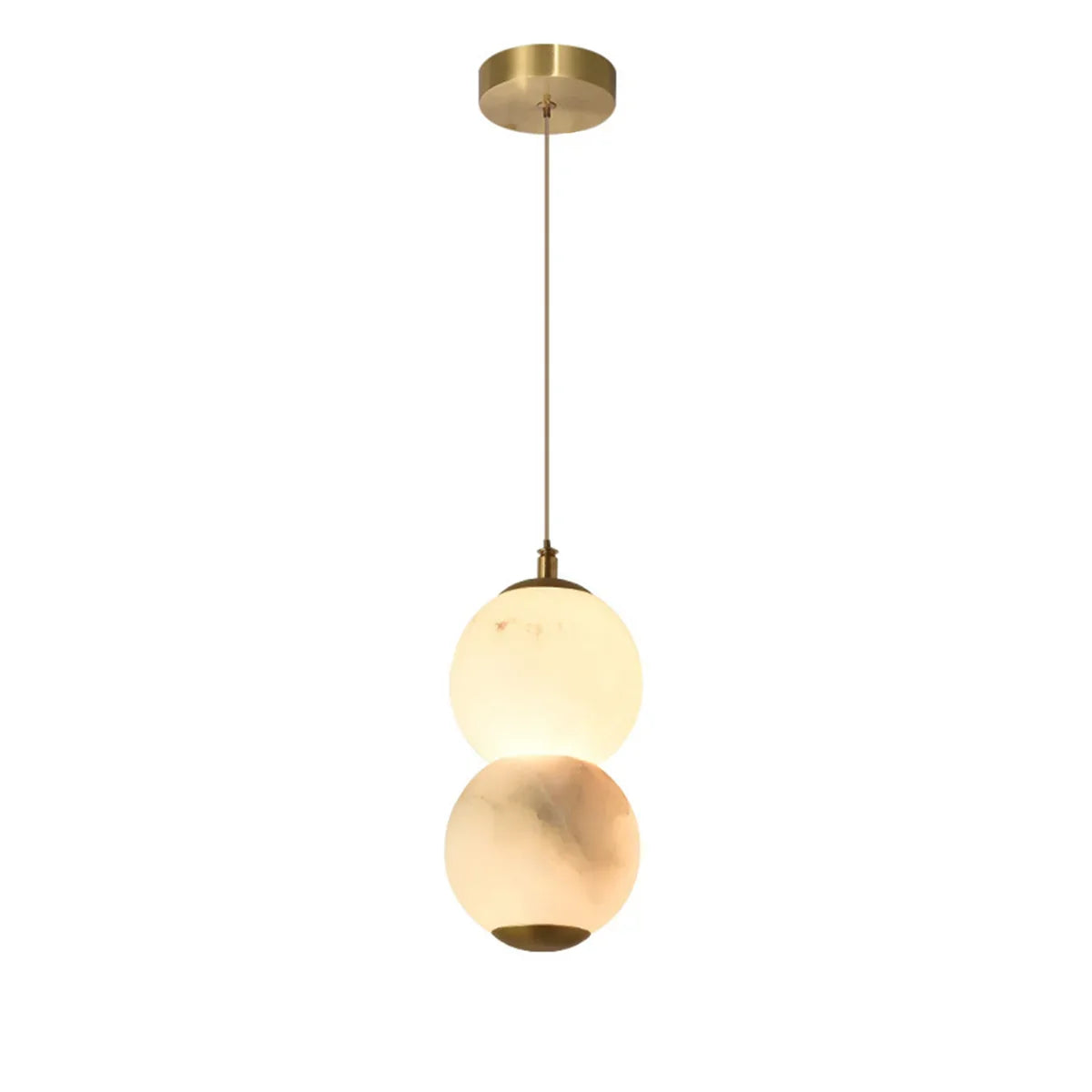 Pearl Alabaster Round Pendant Light