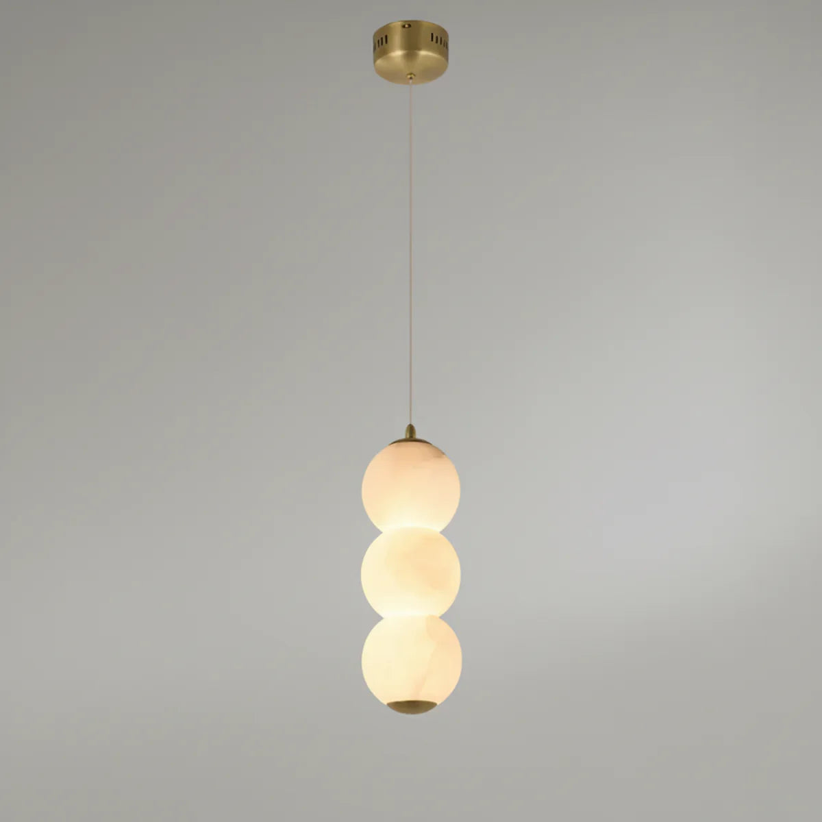 Pearl Alabaster Round Pendant Light