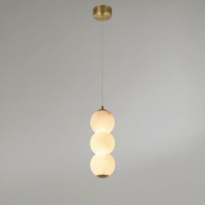 Pearl Alabaster Round Pendant Light