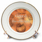 3dRose Oh my Gourd I Love Pumpkin Spice Funny Orange Fall Autumn Season Humor - Plates (cp-371841)