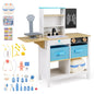 Play Doctor's Office Wood Medical Center Toy Set with Blackboard