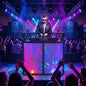 Portable DJ Booth with Black Scrims and Carrying Bag