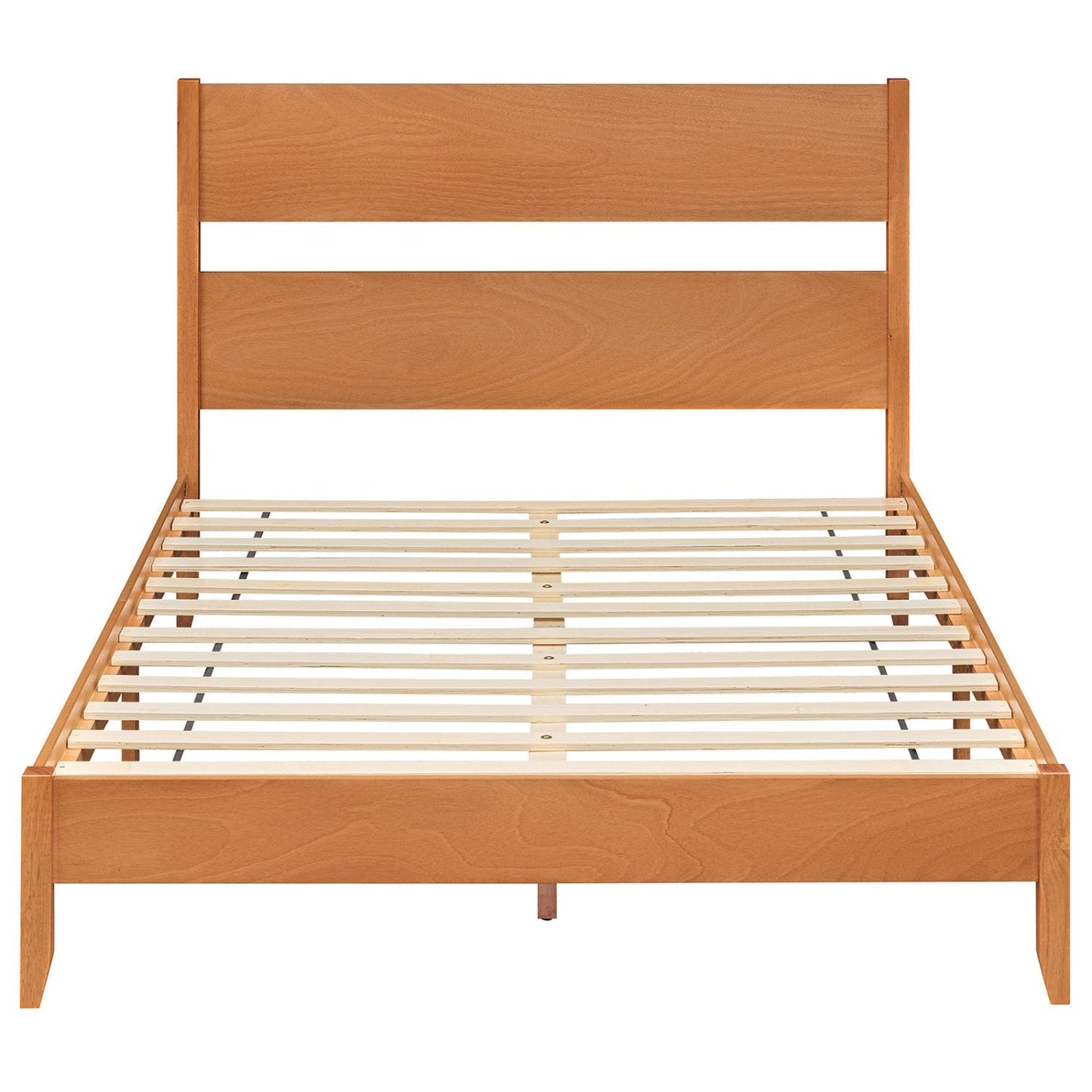 Queen Bed Frame with Headboard and Solid Wood Legs