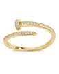 Sterling Silver Journey Twisted Sparkle Wrap Ring