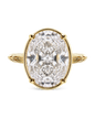 Sterling Silver Oval Cut CZ Cocktail Ring