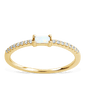Sterling Silver Thin Opal CZ Stacking Birthstone Ring