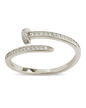 Sterling Silver Journey Twisted Sparkle Wrap Ring