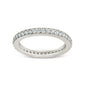 Sterling Silver 2.5mm Thin CZ Band Ring