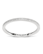 Sterling Silver 1.5mm Thin CZ Band Ring