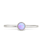 Sterling Silver Blue Opal Solitaire Ring