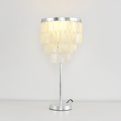 Rectangular Shell Waterfall Table Lamp