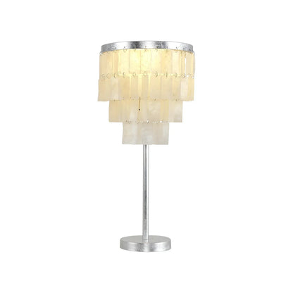 Rectangular Shell Waterfall Table Lamp