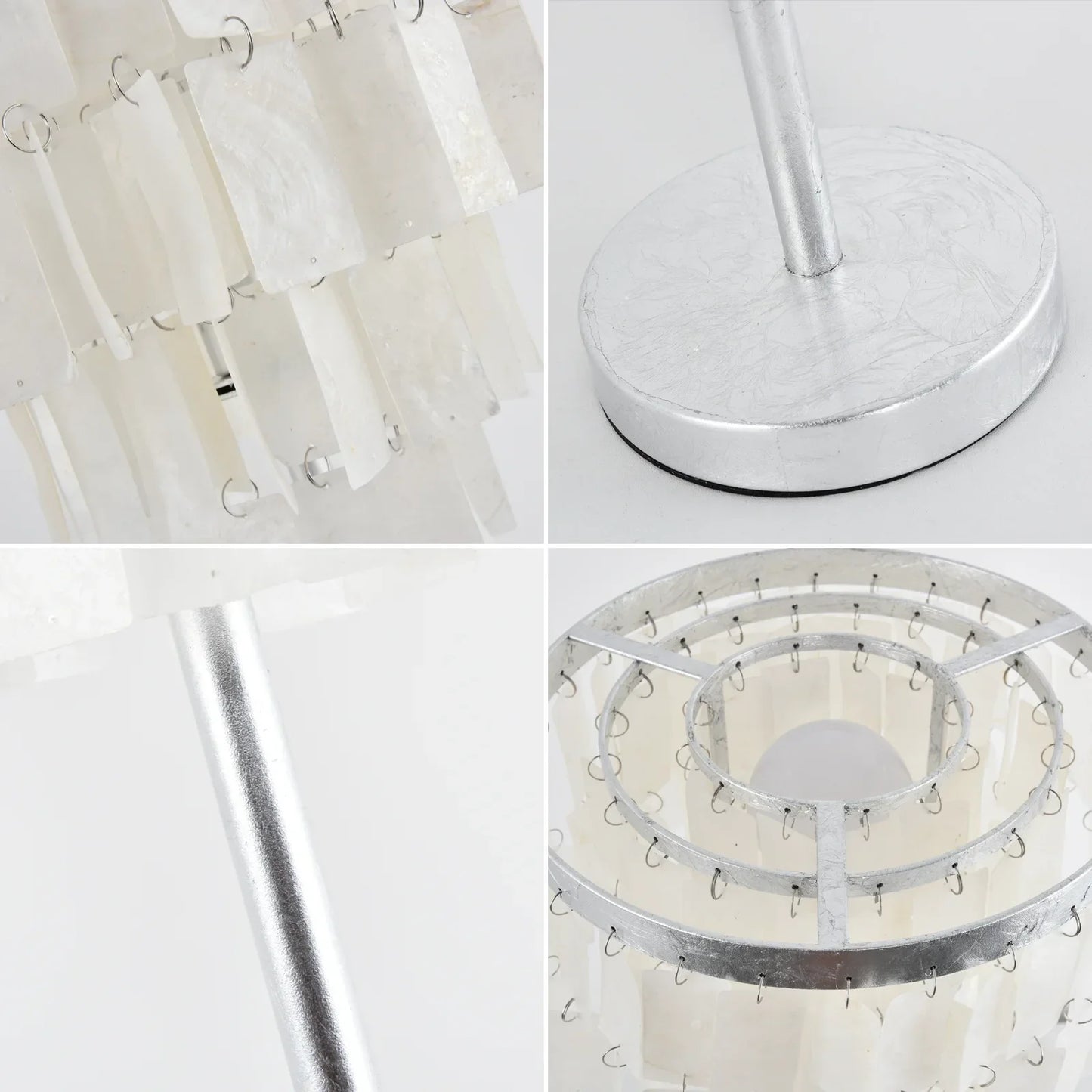 Rectangular Shell Waterfall Table Lamp
